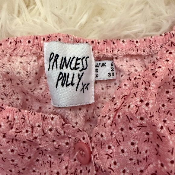 Princess Polly Light Pink Floral Blouse - Picture 5 of 5